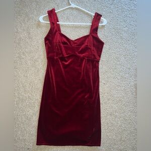 Women’s Velvet Red Mini Dress